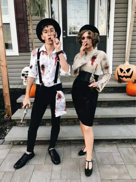 85 Amazing Halloween Costume Ideas To Make You Stand Out - bonnie and clyde