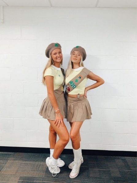 30 Amazing Halloween Costume Ideas for Duos You Will Want To copy- girls scout
