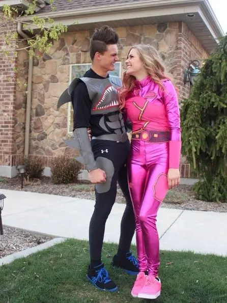 85 Amazing Halloween Costume Ideas To Make You Stand Out - lavagirl and sharkboy